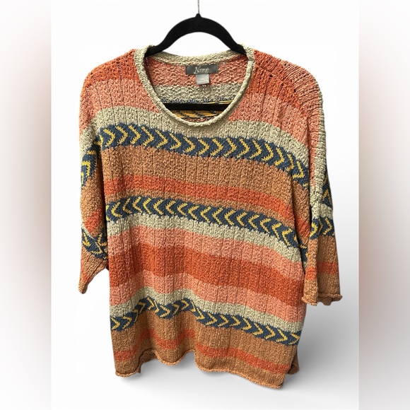 Natural Reflections Sweaters - NATURAL REFLECTIONS CHUNK KNIT TOP P2P 29”/ 57%C/ 43% Acrylic